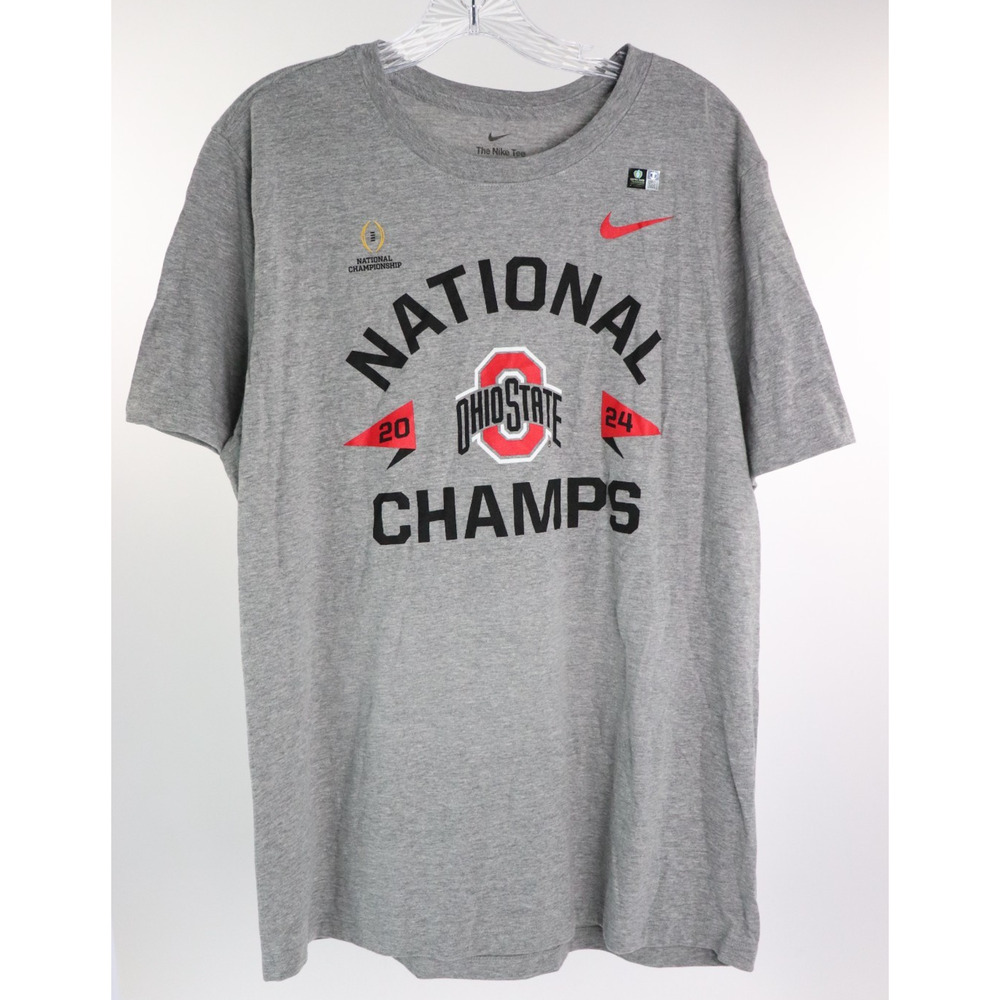 Nike Ohio State Buckeyes T-Shirt 2024 National Champions Champs Men's XL NEW